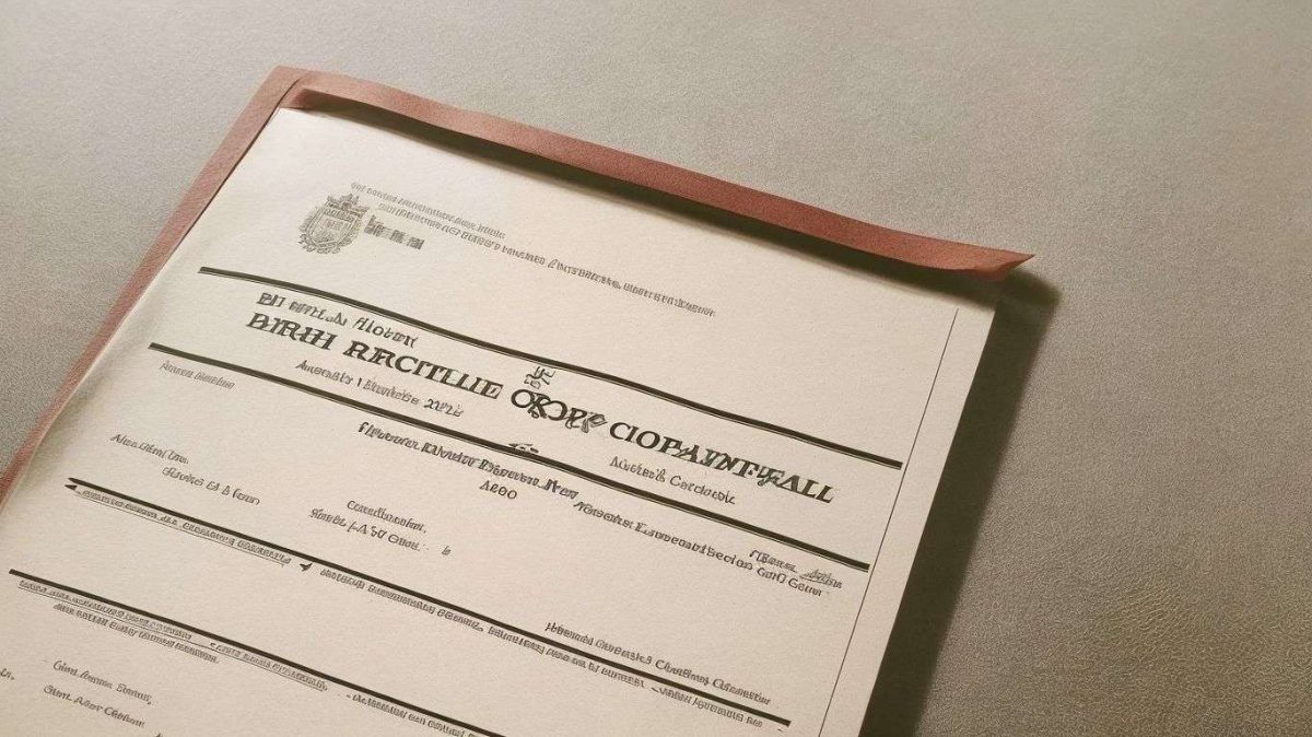 Illustration of Birth Certificate Express Mail Service