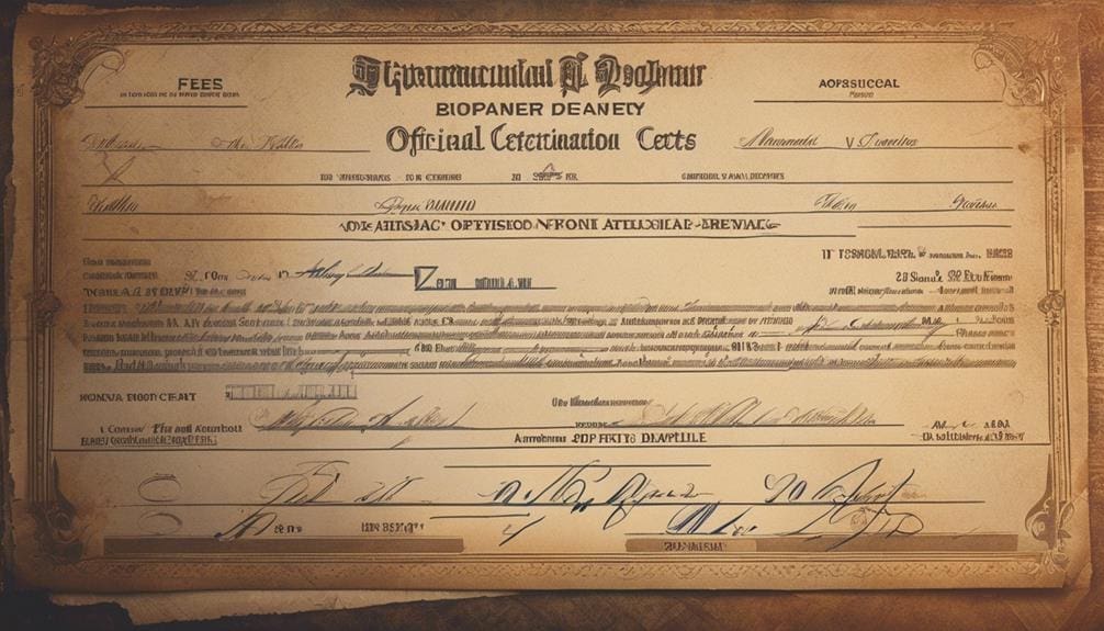 apostille fee details provided