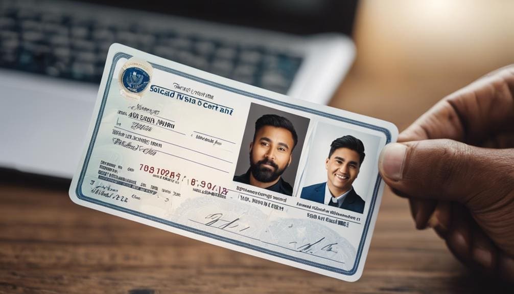 confirm identity with documentation