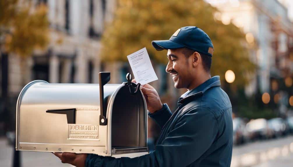 receive decision on application