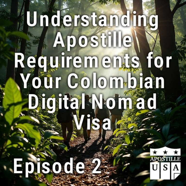Apostille Requirements for Your Colombian Retirement Visa