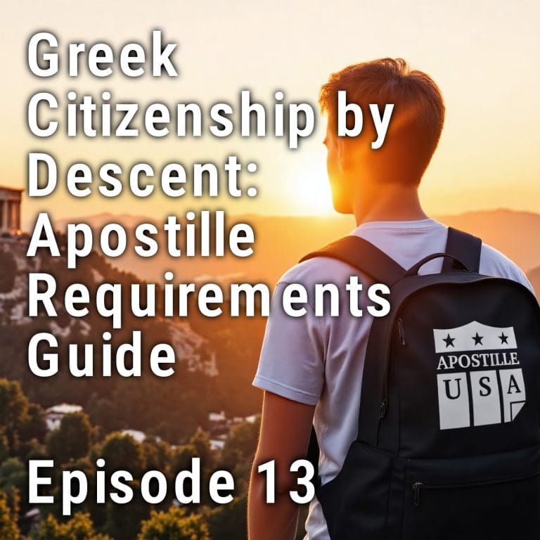 Greek Citizenship by Descent: Your Complete Guide to Apostille Requirements