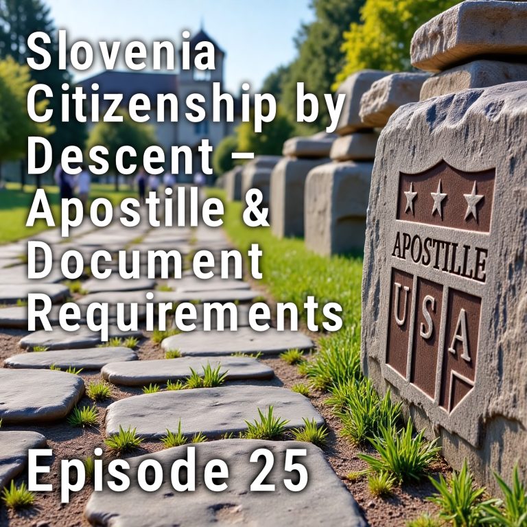 Slovenia Citizenship by Descent: Parish Records, Apostilles, and What Applicants Must Know