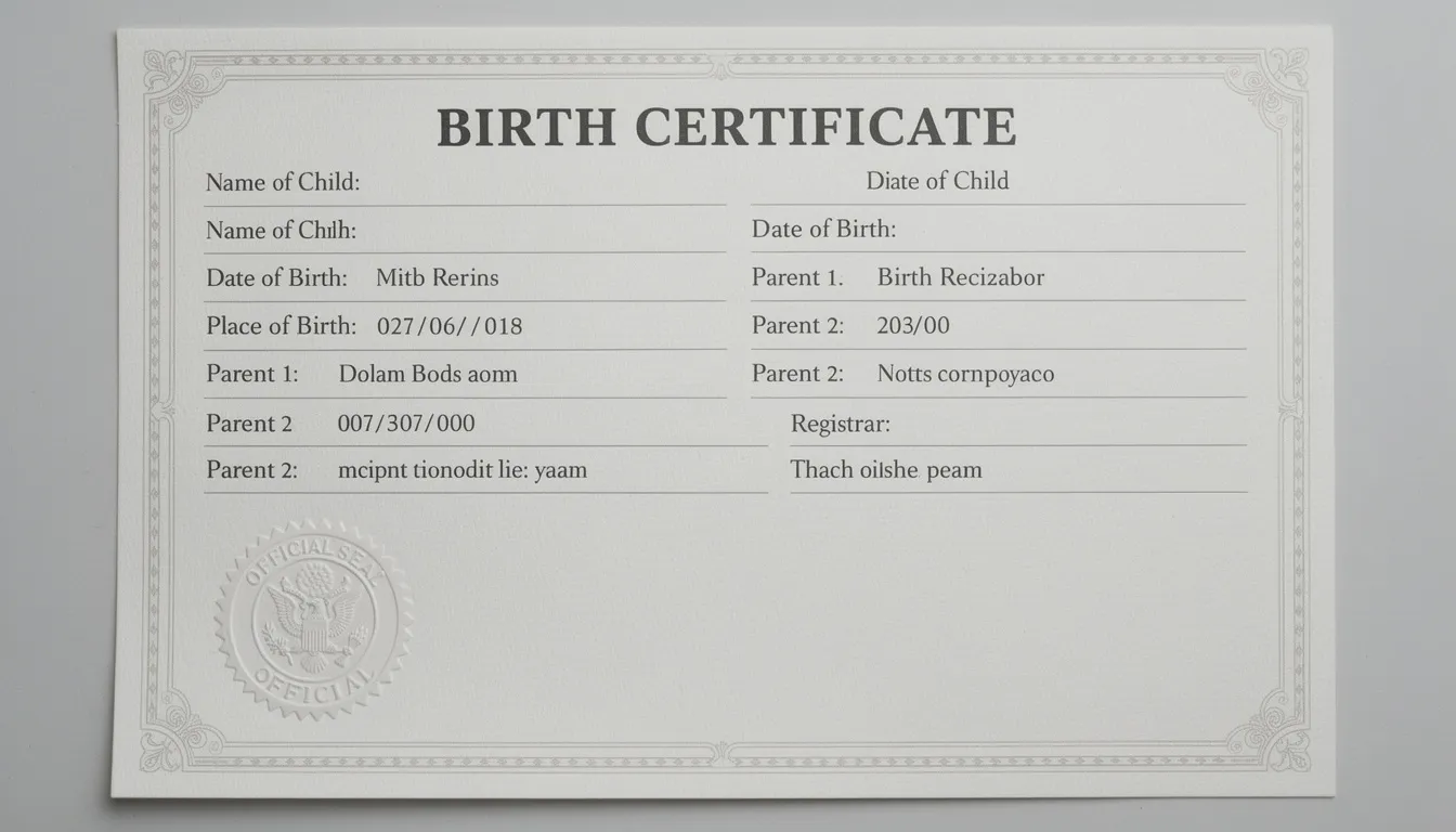 The image depicts an official birth certificate document featuring an embossed seal, symbolizing its authenticity. This vital record, issued by the state vital records office, is essential for various legal processes, including obtaining apostille services for international use.