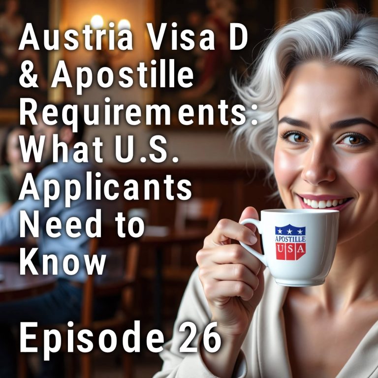 Austria Visa D & Apostille Requirements: What U.S. Applicants Need to Know